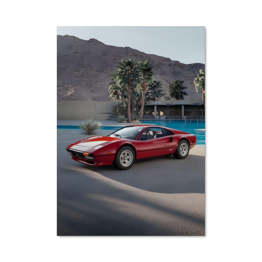 Poster Ferrari au Bord de l'Eau